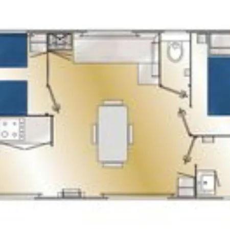 Mobil-home Cosy Avec Terrasse Pour 5 Personnes - Api-1-52-1066 *